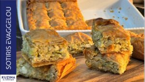 Leek pie (traditional Greek prasopita)