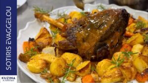 Lamb (mutton) slow-cooked in a covered roaster