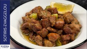 Pan fried pork with red wine