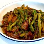 Octopus with green beans