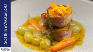 Pork tenderloin with grapes